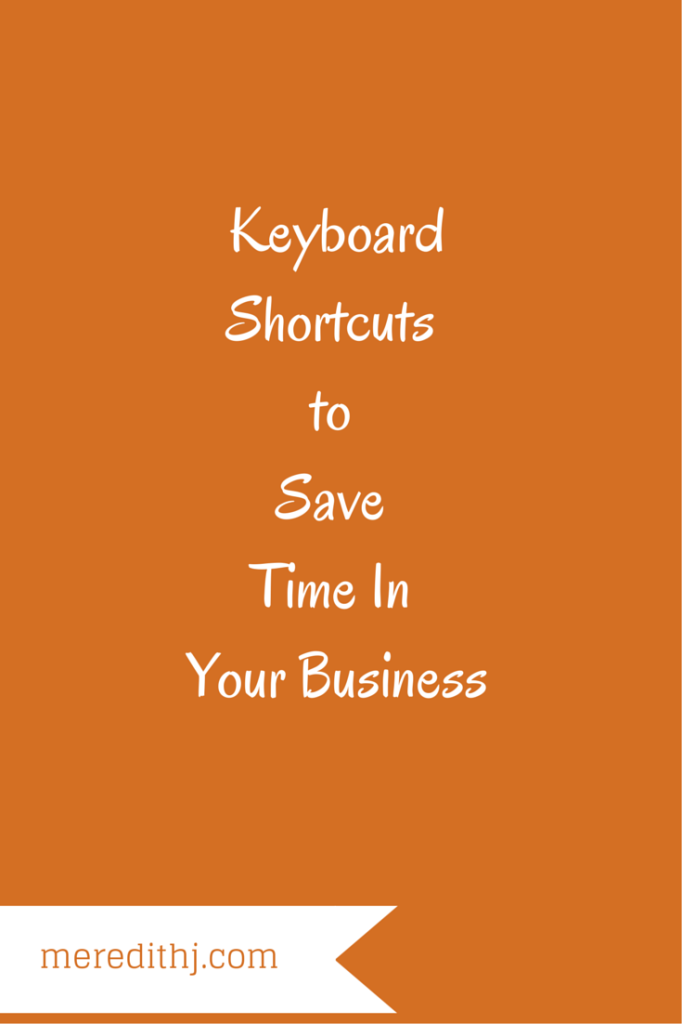 keyboard shortcuts